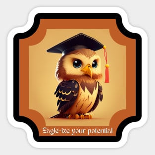 Eagle-ize your Potential Illustration Sticker